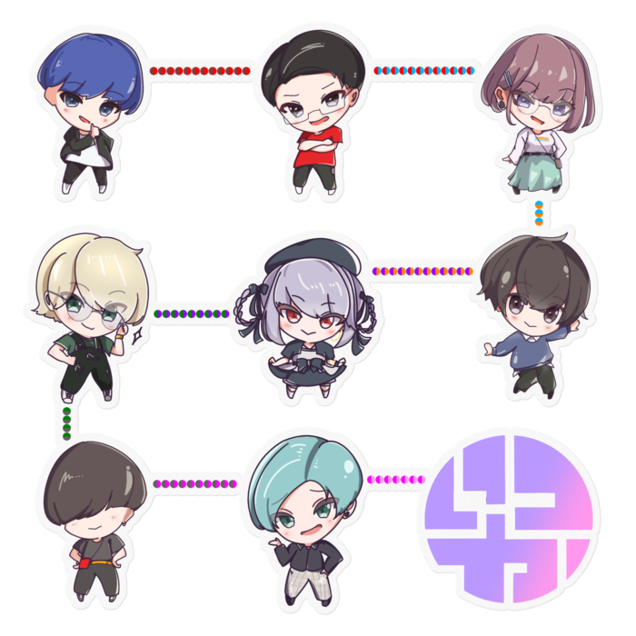ステッカー - 160 x 160 (mm)