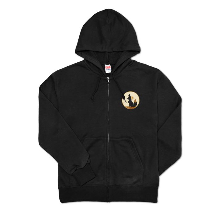 ジップパーカー - M - ブラック