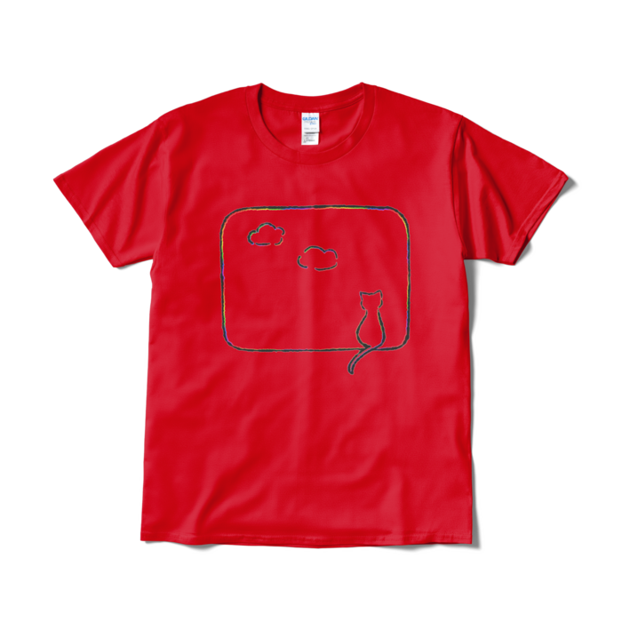 Tシャツ（シャドウ） - L - レッド