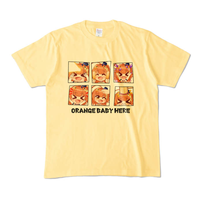 カラーTシャツ - M - ライトイエロー (淡色)