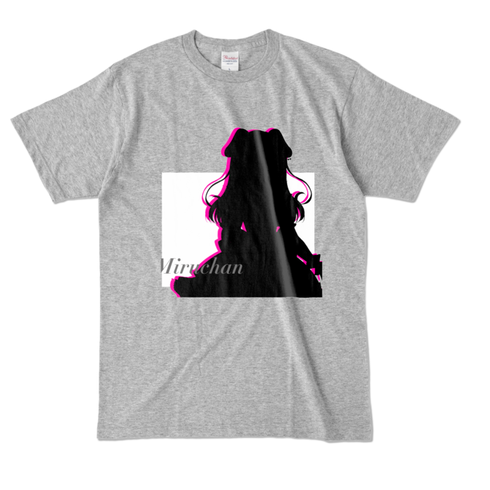 カラーTシャツ - L - 杢グレー (濃色)