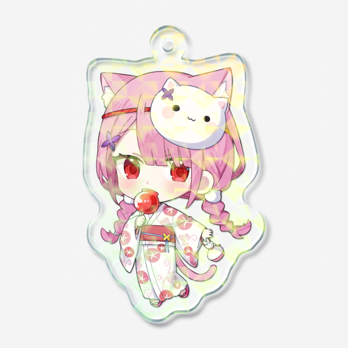 ホログラムアクリルキーホルダー - 50 × 50mm
