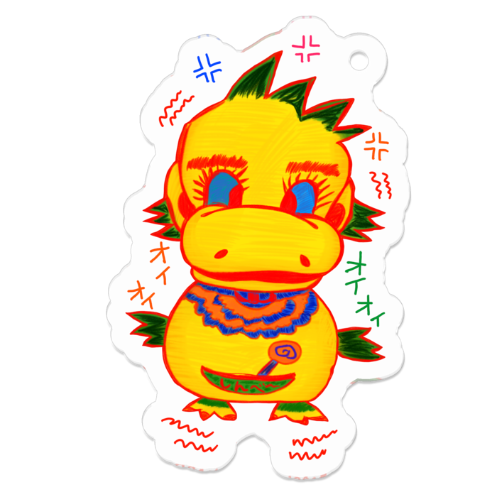 アクリルキーホルダー（コーティング） - 50 x 50 (mm)