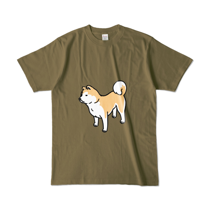 カラーTシャツ - L - オリーブ (濃色)