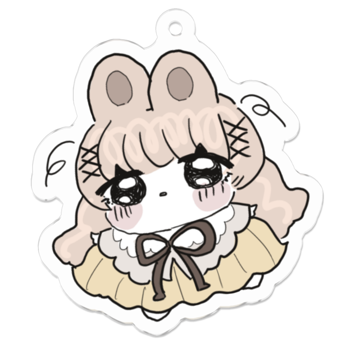 アクリルキーホルダー(コーティング) - 50 x 50 (mm)