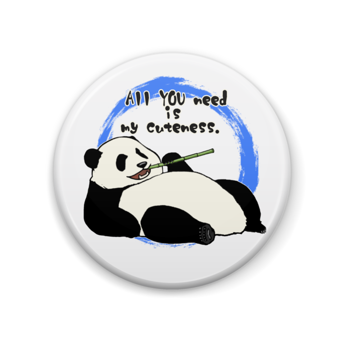 おれがパンダだ 缶バッジ 英語ver みそ缶のお部屋 Booth Booth