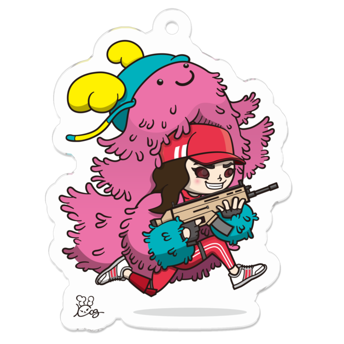 アクリルキーホルダー - 50 x 50 (mm)