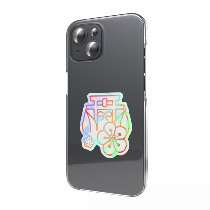 ホログラムスマホステッカー - 縦