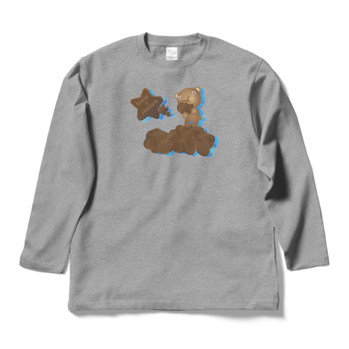 ロングスリーブTシャツ - L - 杢グレー
