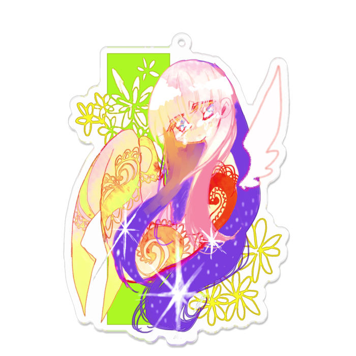 アクリルキーホルダー - 100 x 100 (mm)