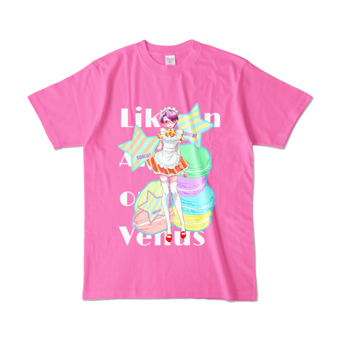 カラーTシャツ - L - ピンク (濃色)