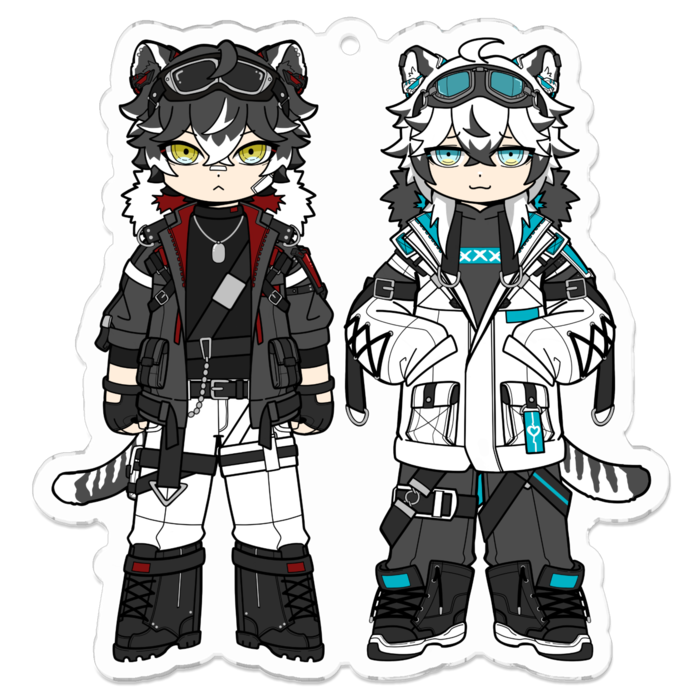 アクリルキーホルダー（コーティング） - 70 x 70 (mm)