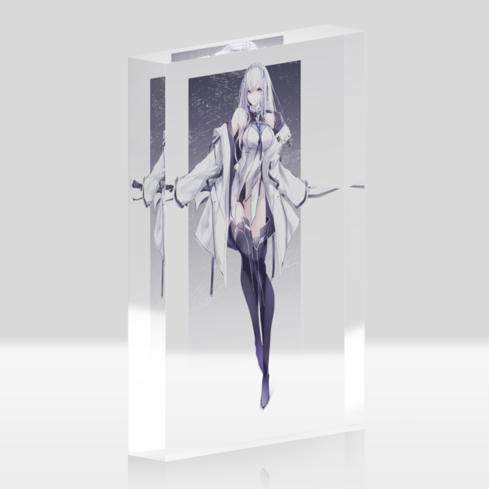 アクリルブロック - 100x148mm - クリア