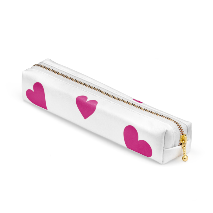 ペンケース - 20 x 4 x 4cm - ホワイト