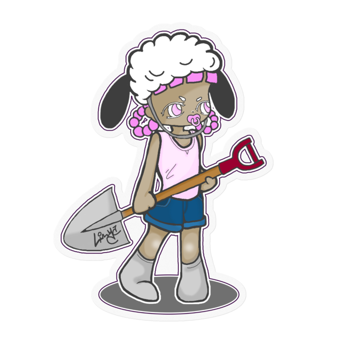 ステッカー - 100 x 100 (mm)