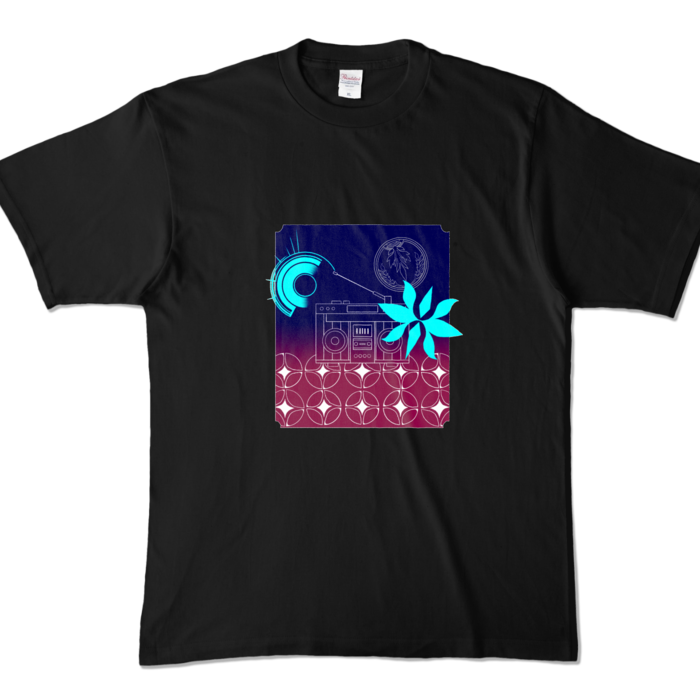 四季凪アキラカラーTシャツ - XL - ブラック (濃色)(1)