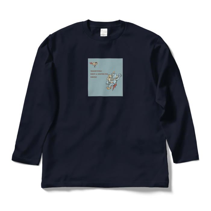 ロングスリーブTシャツ - L - ネイビー