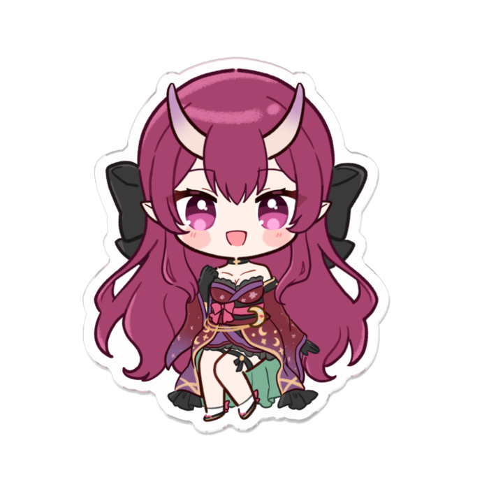 アクリルバッジ - 70 x 70 (mm)
