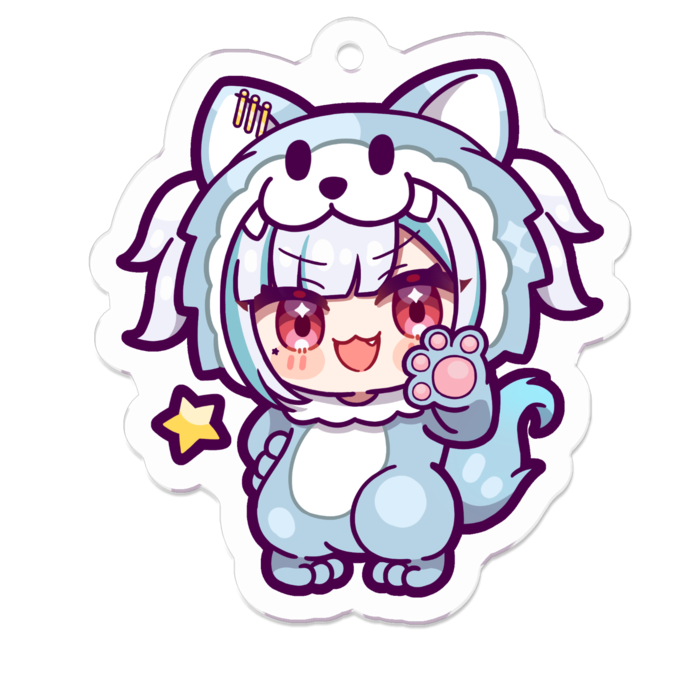 アクリルキーホルダー - 50 x 50 (mm)
