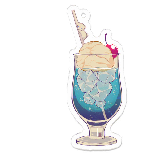 アクリルキーホルダー - 70 x 70 (mm)