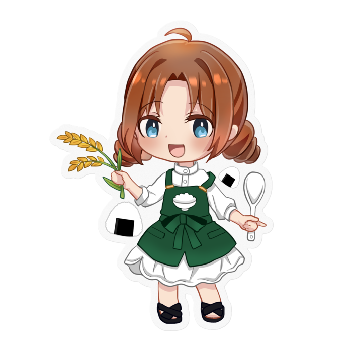 ステッカー透明 - 100 x 100 (mm)