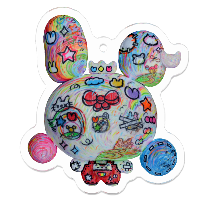 アクリルキーホルダー - 50 x 50 (mm)