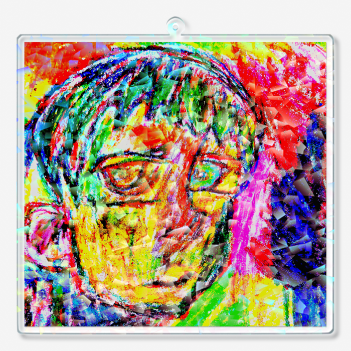 ホログラムアクリルキーホルダー - 100 × 100mm(1)