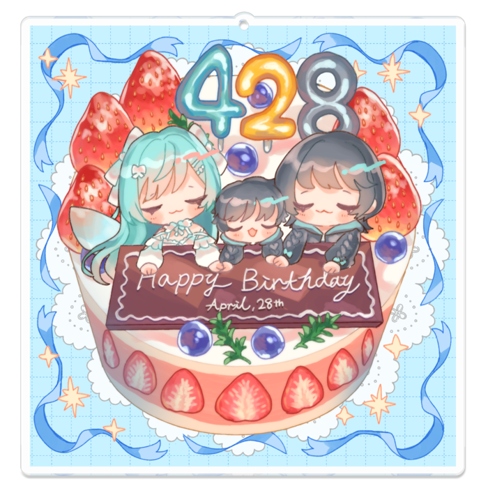 アクリルキーホルダー - 100 x 100 (mm)