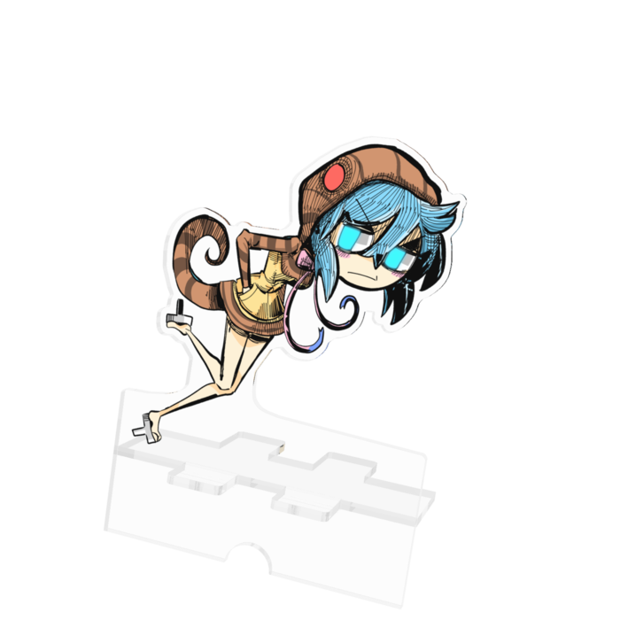 ツチノコちゃん|アクリルスマホスタンド - 100x160mm(ケーブル穴あり)