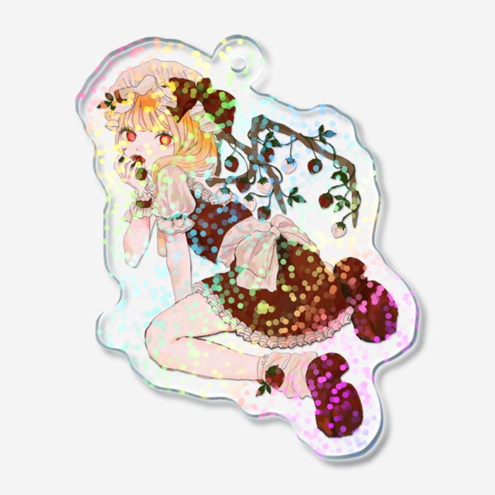 ホログラムアクリルキーホルダー - 50 × 50mm