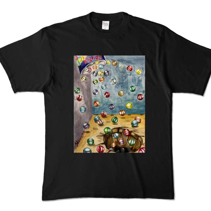 カラーTシャツ - XL - ブラック (濃色)