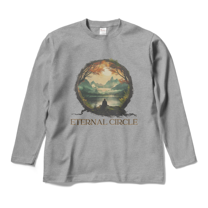 ロングスリーブTシャツ - M - 杢グレー