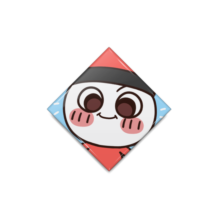 缶バッジ - ひし形40mm