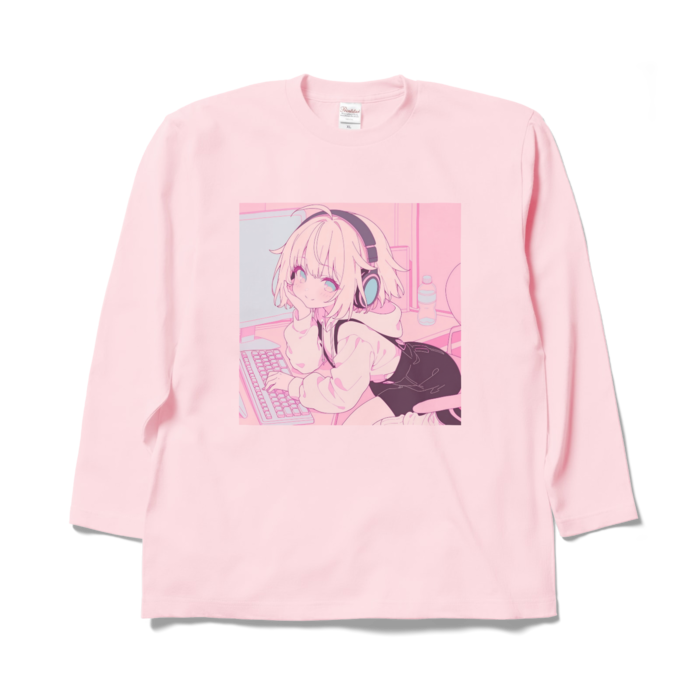 ロングスリーブTシャツ - XL - ライトピンク
