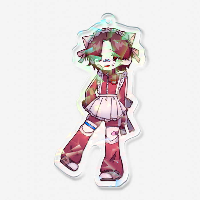 ホログラムアクリルキーホルダー - 70 × 70mm