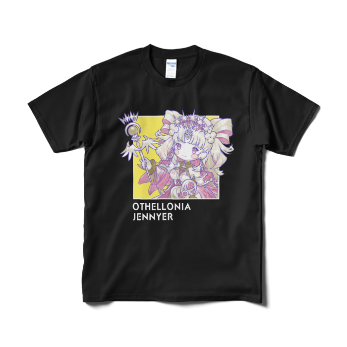 ちびキャラ「女帝ジニア」デザインTシャツ（M/ブラック）