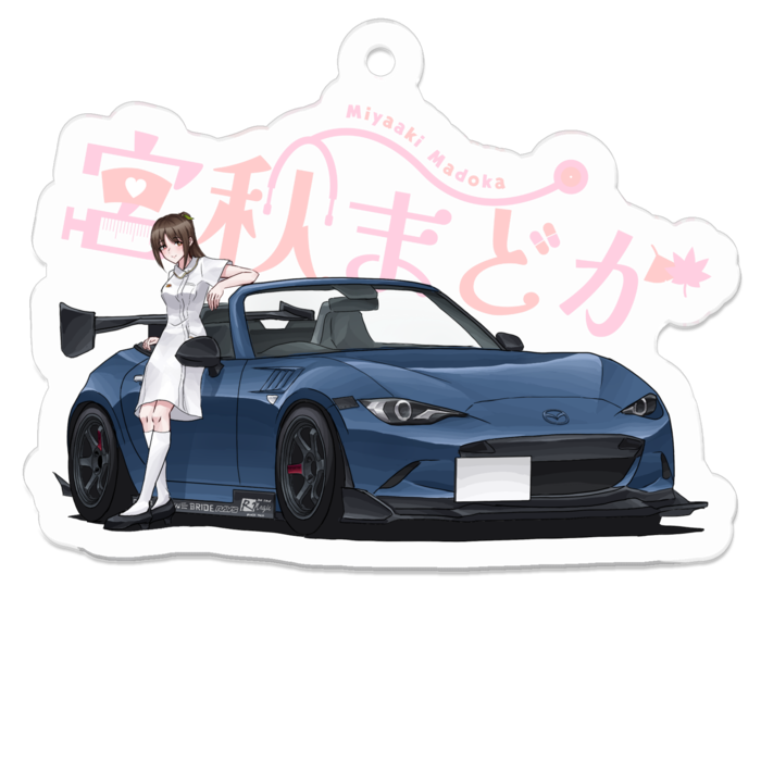 アクリルキーホルダー（コーティング） - 50 x 50 (mm)