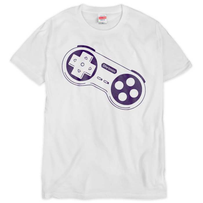 Tシャツ 【ホワイト×パープル】 - XL - 