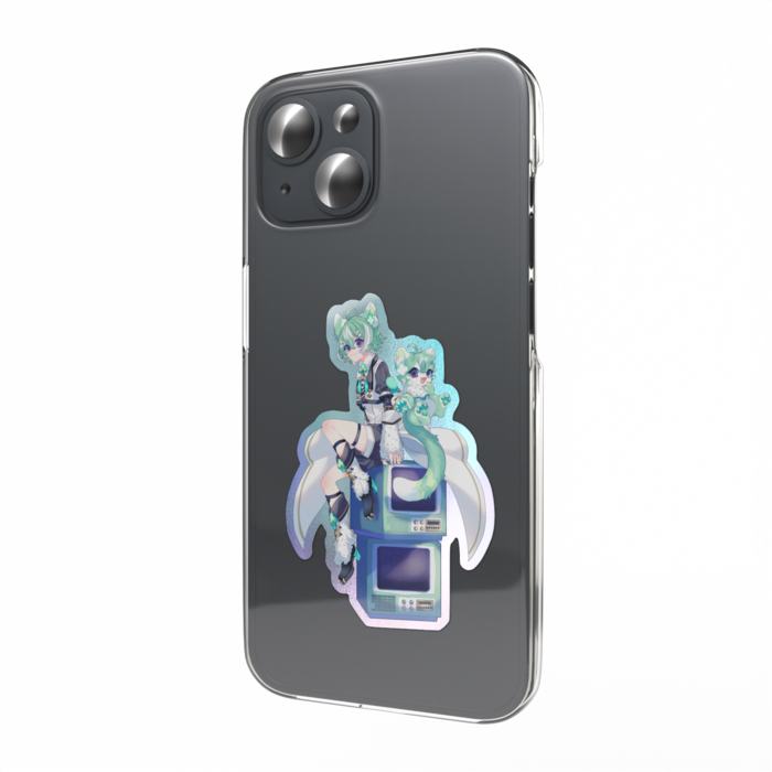 オーロラスマホステッカー - 縦