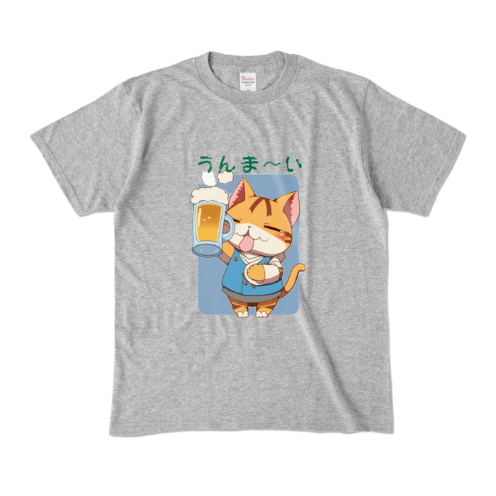 カラーTシャツ - M - 杢グレー (濃色)