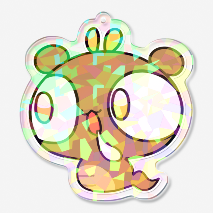 ホログラムアクリルキーホルダー - 70 × 70mm