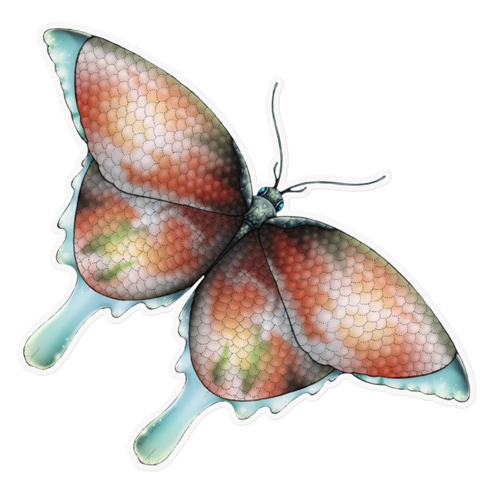 赤　ー　クリア／160 x 160㍉