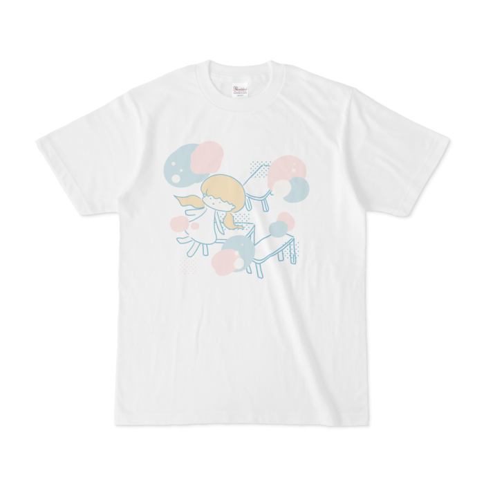 すりーですくTシャツ - S - 白