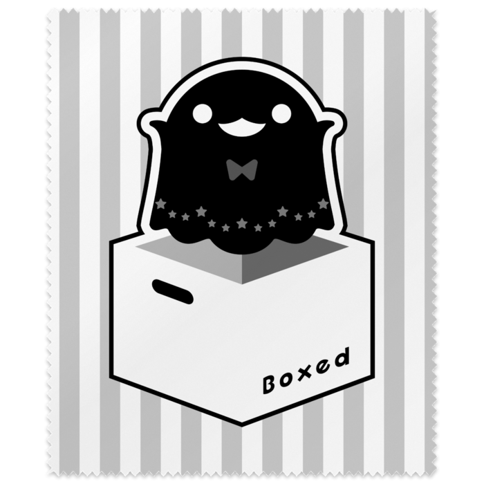 メガネ拭き黒：明