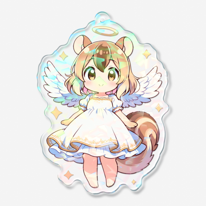 ホログラムアクリルキーホルダー - 70 × 70mm