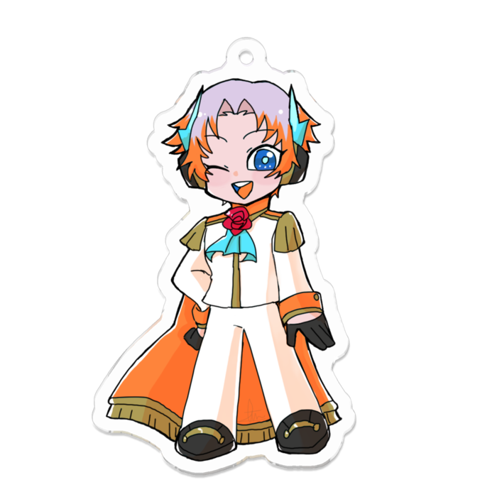 アクリルキーホルダー（コーティング） - 70 x 70 (mm)