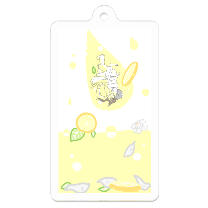 レモン水、しずく - 50 x 50 (mm)