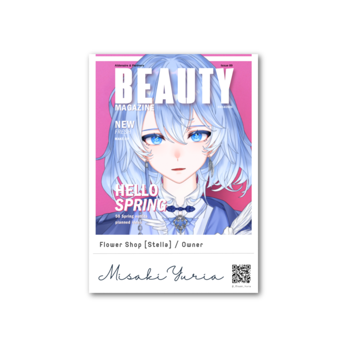 フォト風カード - 縦 - 片面