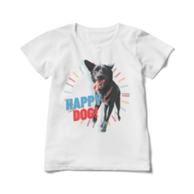 黒犬tシャツ Happy Dog 雑種犬のステッカー屋さん Booth