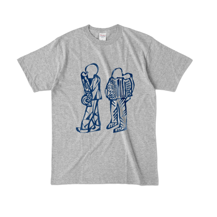カラーTシャツ - L - 杢グレー (濃色)